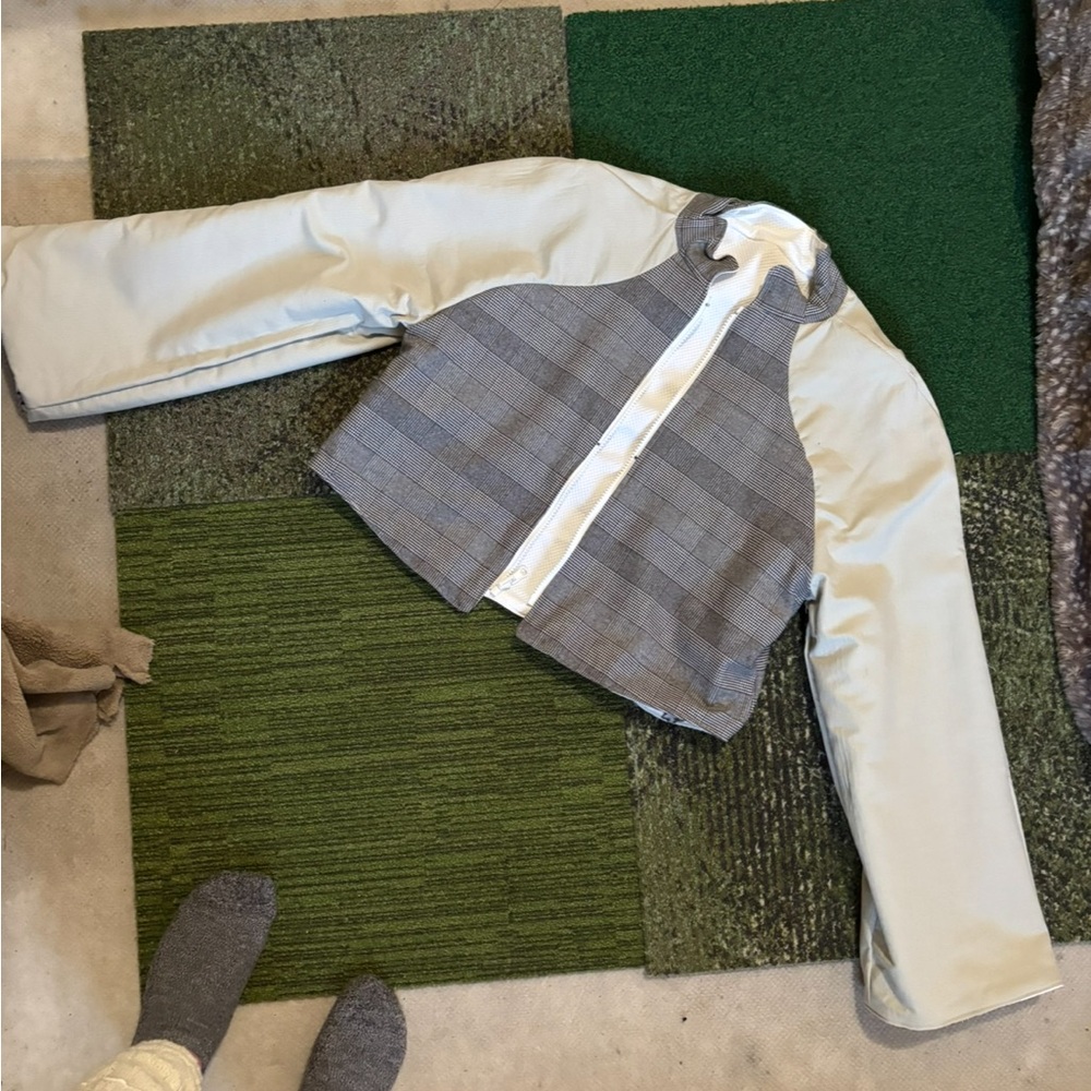 Clouds Patterned Reversible Snow Jacket - image 7